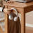 Light brown rubberwood solid wood writing desk-340887947