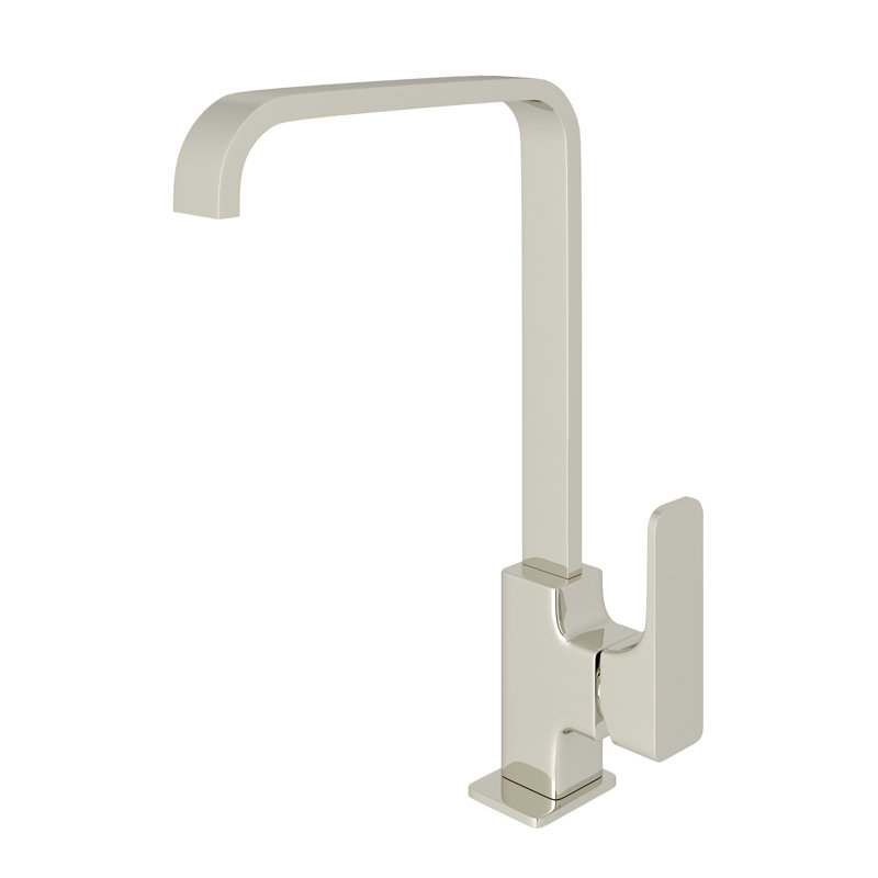 Quartile Bar/Food Prep Kitchen Faucet, Polished Nickel
