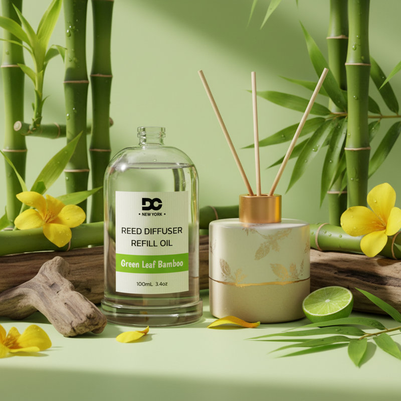Green Leaf Bamboo Reed Diffuser Refill Oil