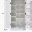 Armoire de cuisine, armoire autoportante avec portes et tablettes réglables, petite armoire de cuisine