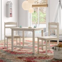 Buy  Basics Kids Solid Wood Table and 2 Chairs ,3 Piece Set
