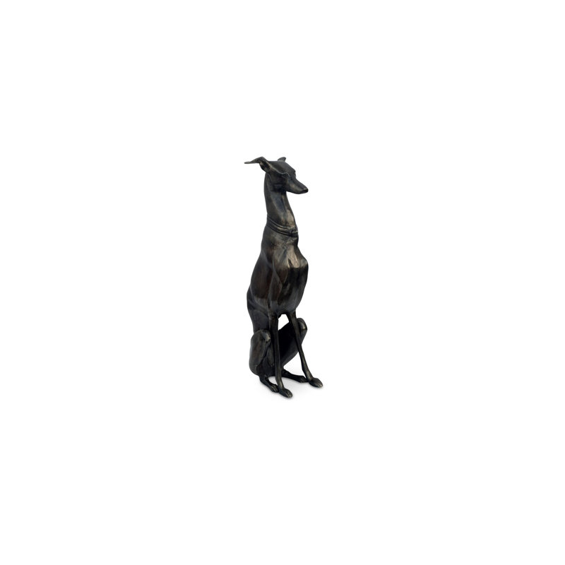 Sculpture Duke en aluminium noir