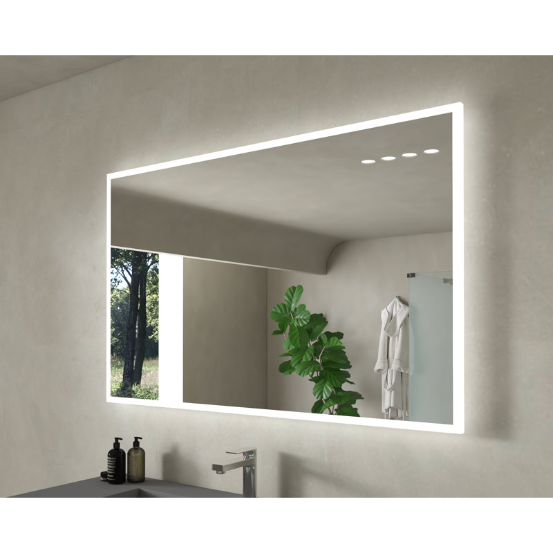 Miroir de salle de bain moderne à DEL Simona, 30 po x 48 po