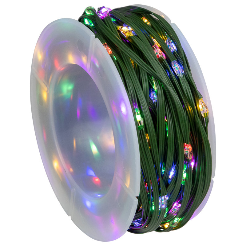 200ct LED Multi-Function Color Changing Christmas Fairy Lights 64.5ft Green Wire