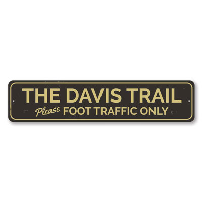 Trail Name Aluminum Sign