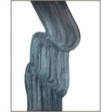 Gray Blue Swirl Painting by Thom Filicia