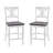 Commercial Grade Solid Wood Modern Farmhouse Cross Back Dining Stool with Footrest-236123762-218871162-218871157