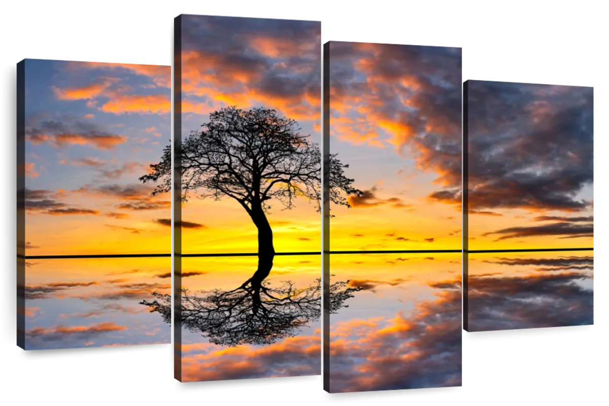 Millwood Pines Alvord Lakeside Tree Sunset | Wayfair