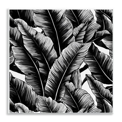 Art mural "Black Bold Fronds" par Walker Noble