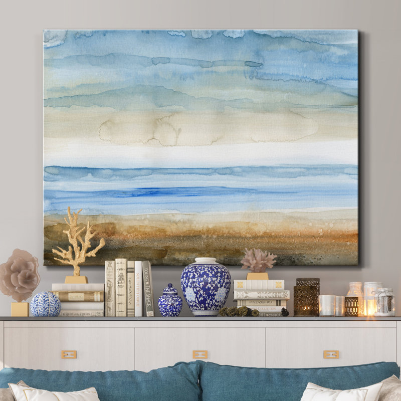 «Seaside I» par J Paul - impression sur toile tendue, H 32 po x l 24 po x P 1 po