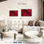 Velours rouge rosé sur toile-102860116