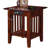 Jarrah Solid Wood End Table and Built-In Outlets-516725774-413790814