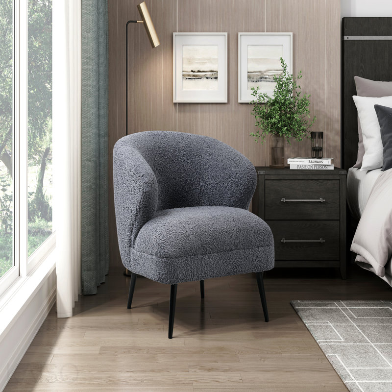 Coussin d'assise en mousse à haute densité Luxury, Gris foncé