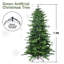 Arbre de Noël 4 pi en PVC + PE avec 919 pointes - Arbre à charnières plein et luxuriant avec support en métal, assemblage facile, conception d'aiguille mixte réaliste-1806475207