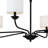 Monica 6-Light Chandelier, Black