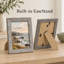 Cadre photo en bois gris de 16,8 cm (6,6 po), compatible avec les photos de 12,7 x 17,8 cm (5 x 7 po), avec façade en acrylique, pour affichage mural ou sur table - Paquet de 6