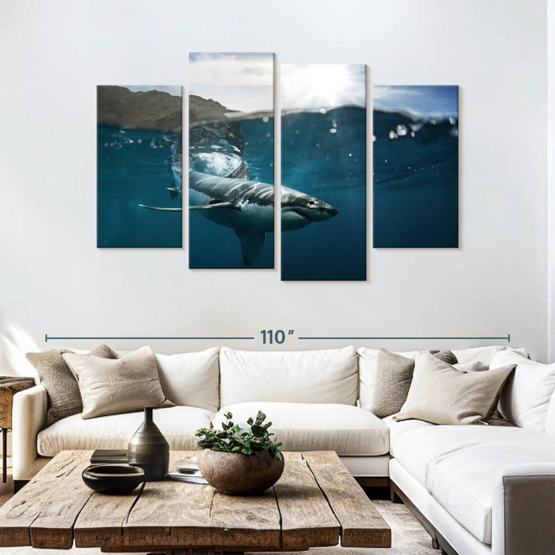 Brampt Shark Sunshine, 54" H x 84" W