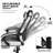 Reclining Computer Chair with Footrest & Detachable Lumbar Support 360 Degree Swivel-183082438