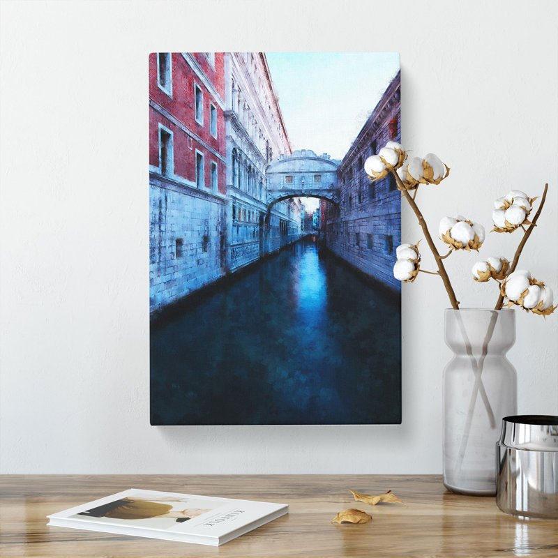 Bridge Of Sighs In Venice Italy - Wrapped Canvas Print, 60cm H x 40cm W x 3cm D