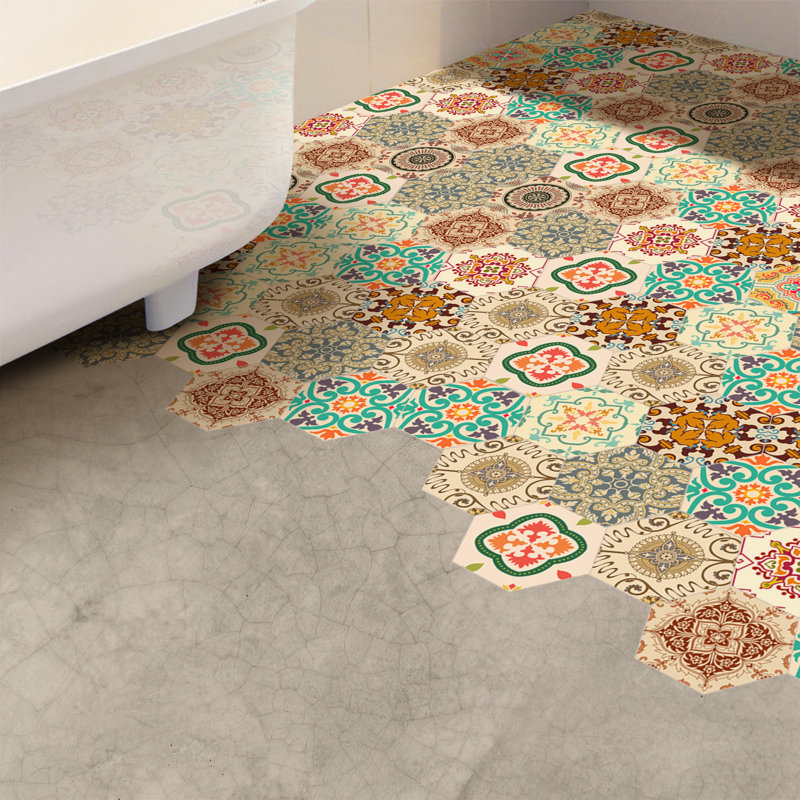 20cm W x 23cm L PVC Peel and Stick Mosaic Tile