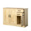 Buffet moderne en bois avec 2 portes, 1 rangement et 2 tiroirs-381907751