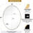 Kaitlee Modern Round, Oval & Capsule Bathroom Vanity Wall Mirror | Stainless Steel Frame-243354288-243354290-262556378