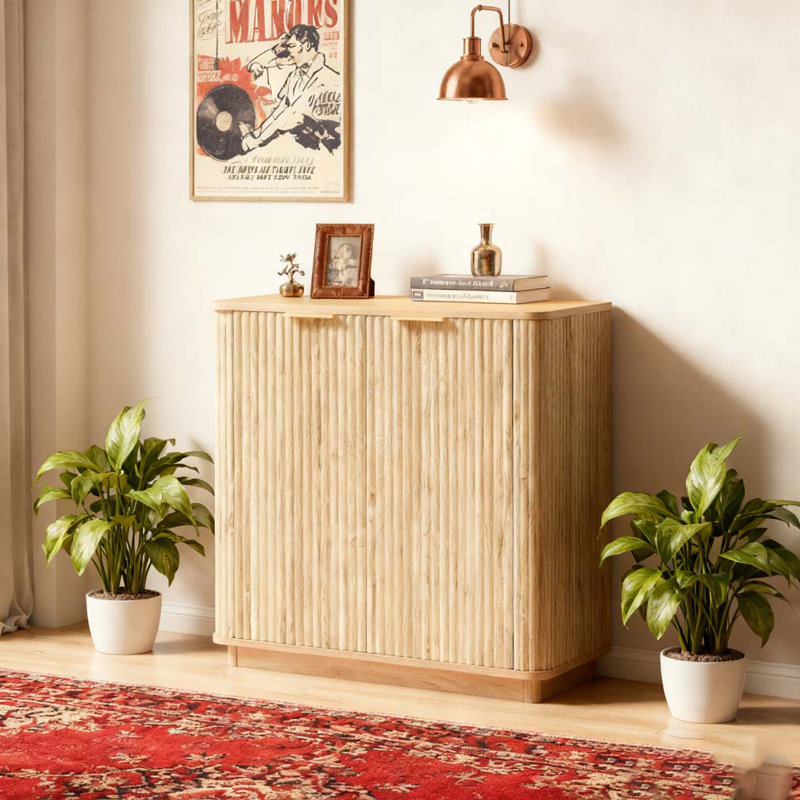 Buffet 31,5 "avec rangement 31,5", Beige