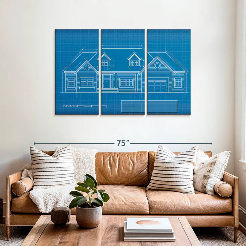 Lilie Dream Home Blueprint, H 36 po x l 57 po