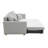 Gray Chenille Sleeper With Robust Inner Storage And Cushions Sectional Practical Grace