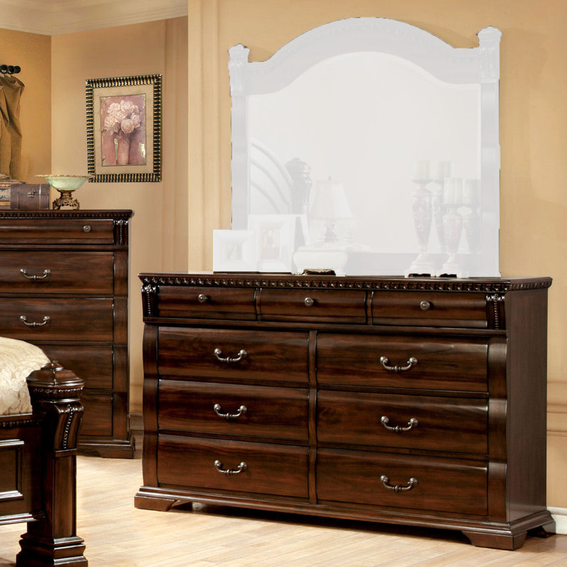Commode double 9 tiroirs l 64 po Allanson