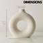 Aspendale Donut Ceramic Table Vase Home Living Room Decor