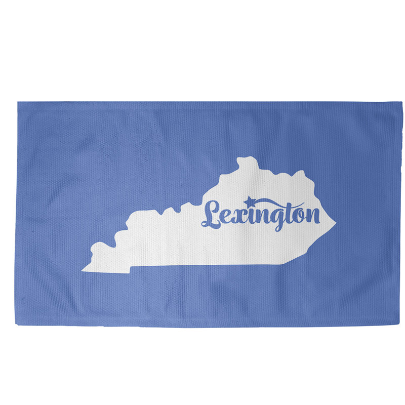 Tapis bleu lexington kentucky, Rectangle 5 pi x 7 pi, Oui