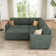 Latitude Run® Modular Sleeper Sectional L Shaped Couch Sofa Bed With Storage Seat