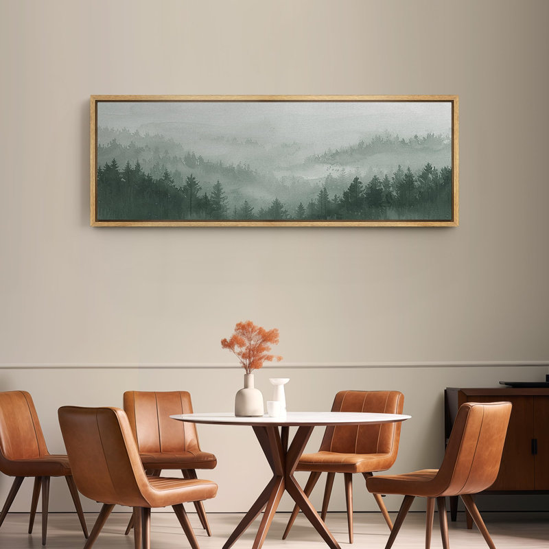 Paysage de forêt Woodland, H 20 po x l 60 po, Naturel