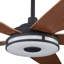 Ventilateur de plafond intelligent intérieur / extérieur Elira de 52 pouces, ensemble d'éclairage à DEL à intensité variable et télécommande, fonctionne avec l'assistant Google, Amazon Alexa et les raccourcis Siri.-1683624126-1683624124-1683624120