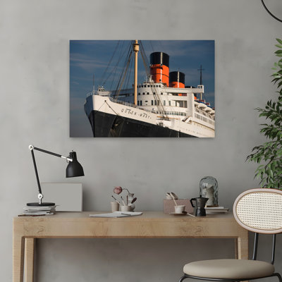 Rms Queen Mary Cruise Ship At A Port Long Beach Los Angeles County California Usa Abstract Contemporary Architecture Landscape Art