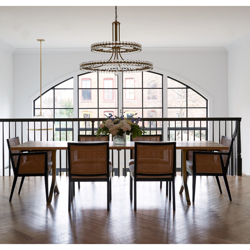 Charlies 24 - Light Dimmable Tiered Chandelier, Aged Brass