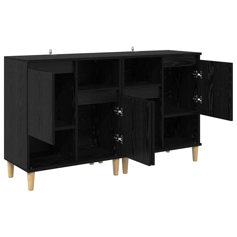 60cm Sideboard, Black Oak
