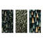Motif de sapin de Noël I - ensemble de 3 reproductions d'art mural en métal-1245716857
