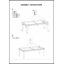 Table basse contemporaine avec plateau en verre blanc et structure en métal argenté, parfaite pour les salons modernes