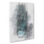 Neon Blue Jellyfish Abstract Art - Wrapped Canvas-55308268