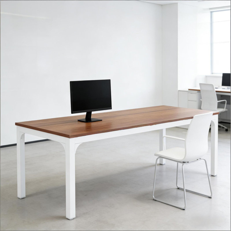 Bureau de direction spacieux en MDF de style industriel pour le bureau personnel