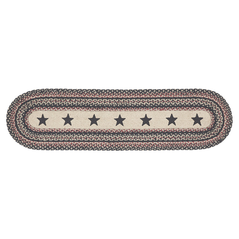 Geometric Round Table Runner, 13" x 48"