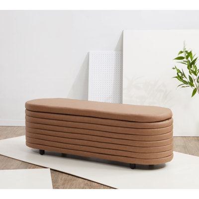 Delray Upholstered Flip Top Storage Bench
