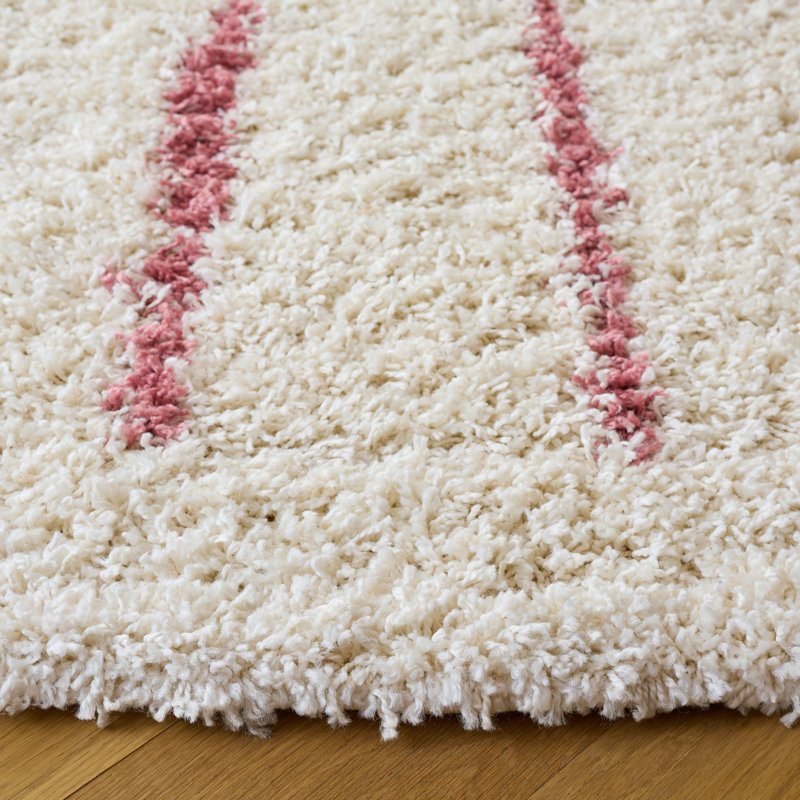 Glenburn Shag 600 Performance Striped Rug, Round 6'7"