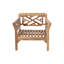 Fauteuil club d'extérieur en teck avec coussins Sunbrella Monterey-94409856