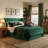 Annek Upholstered Bed Frame with Lift Up Storage, 40.9"H Wingback Headboard, Wood Slats & Metal Frame, Multiple Sizes & Fabric Options Available-107940611-108114841