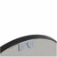 24" large round black round mirror