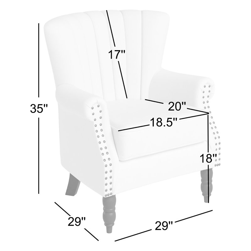 Antwanae 29" Wide Armchair with Wingback, Yellow Velvet