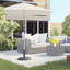 Kingsdown Round Aluminum Free Standing Base Umbrella